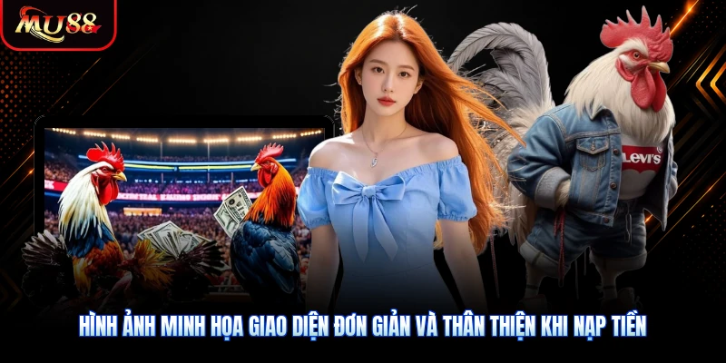 Hình ảnh minh họa giao diện đơn giản và thân thiện khi nạp tiền
