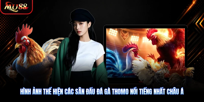 Hình ảnh thể hiện các sân đấu đá gà Thomo nổi tiếng nhất châu Á