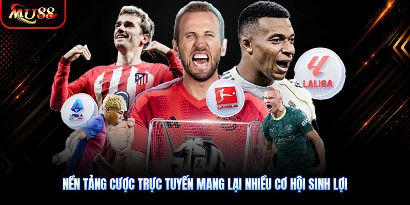 Nền tảng cược trực tuyến mang lại nhiều cơ hội sinh lợi
