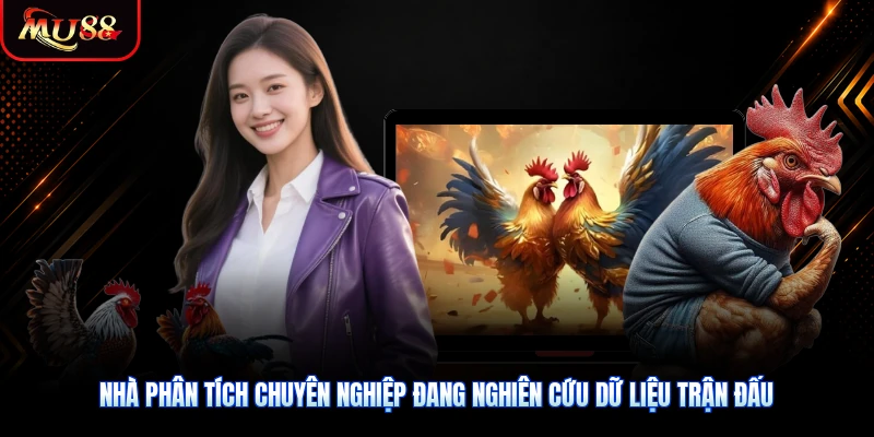 Nhà phân tích chuyên nghiệp đang nghiên cứu dữ liệu trận đấu