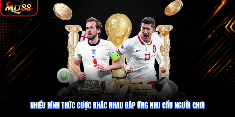 Nhiều hình thức cược khác nhau đáp ứng nhu cầu người chơi