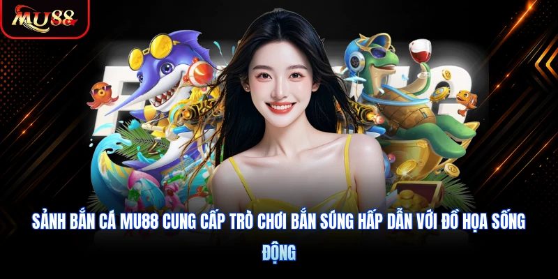Sảnh bắn cá MU88 cung cấp trò chơi bắn súng hấp dẫn với đồ họa sống động